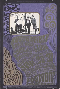 Póster Original Vintage Butterfield Blues Band Charles Lloyd Quartet Rock - Imagen 1 de 1