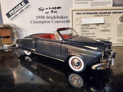 Danbury Mint 1950 Studebaker Champion Convertible 1:24 Scale Diecast Model Car - Image 1 of 4