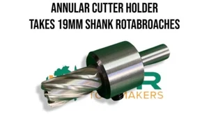 Annular Cutter Holder 1/2" shank suit 19mm shank Rota Broaches *1 holder only - Picture 1 of 3
