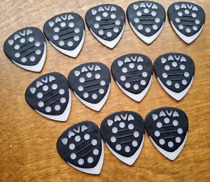 DAVA Control grip tips Guitar PICKS (Reg size) - 12 Delrin white - Picture 1 of 1