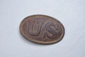 BÜRGERKRIEG USA OVALE GÜRTELSCHNALLE mit WELPENPFOTENHAKEN - AUS MALVERN HILL AREA - Bild 1 von 9