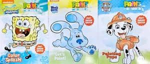 3er Set Nickelodeon Farbe mit Wasser Bücher SpongeBob Blue's Clues Paw Patrol - Bild 1 von 10