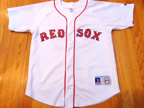 VINTAGE RUSSELL ATHLETIC MLB BOSTON RED SOX MANNY RAMIREZ JERSEY YOUTH L 14-16 Cover
