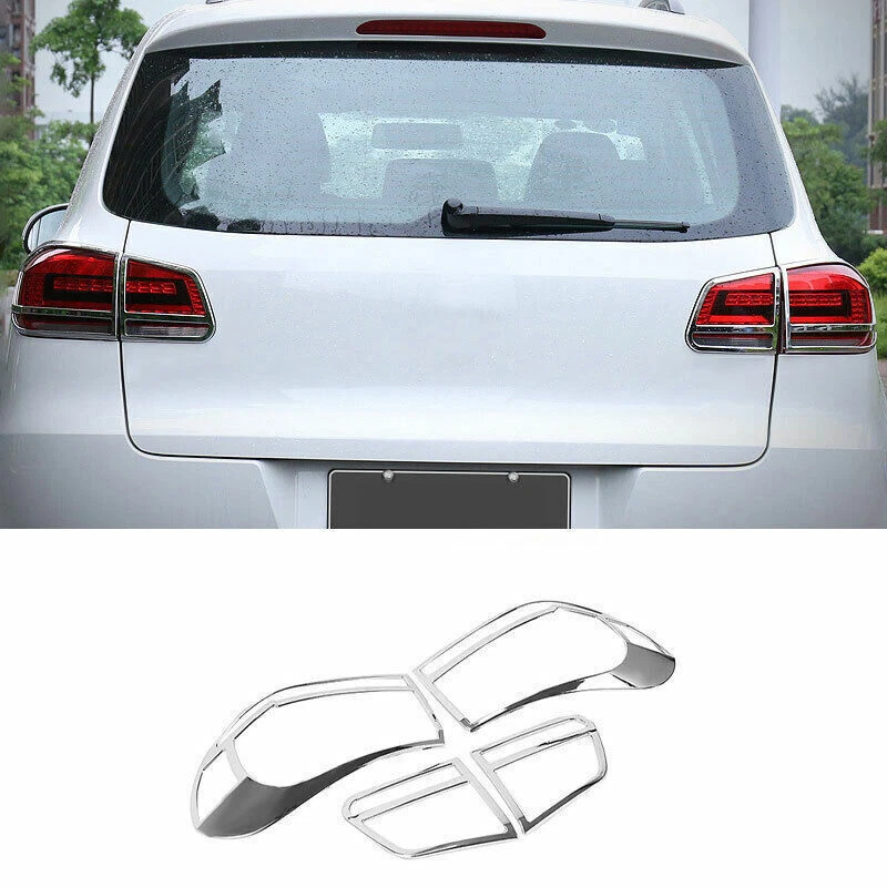Marco de luz trasera exterior ABS cromado para Volkswagen Tiguan 2013-2016 Foto 1 de 4