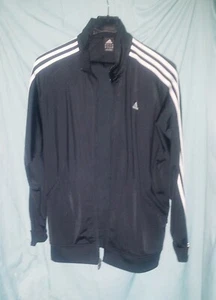 Black & White Mens Adidas Jogging Warm Up Suit Excellent Condition - Picture 1 of 8