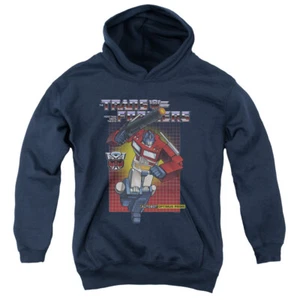 Transformers Kids Hoodie Optimus Prime Navy Hoody - Picture 1 of 1