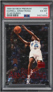 1999 Skybox Premium Star Rubies Darrell Armstrong /45 #64 PSA 6 EXMT pop 3 - Picture 1 of 2