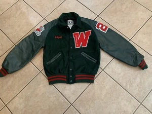 Varsity Jacket Men Letterman Jacket Wool and Leather - Picture 1 of 6
