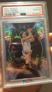2021-22 Josh Giddey Panini Select Scope Prizm Psa 10 Rookie RC - Bild 1 von 2