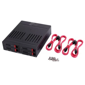 He-2006 4 Slots Sata Internal Rack 2.5 Inch Hard Drive Case Internal Mobile RL9 - Picture 1 of 8