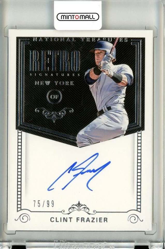 2018 Panini National Treasures Clint Frazier Retoro Signatures Autograph 75/99 - Image 1 of 2