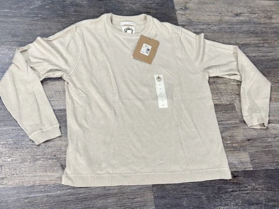 PARADISE COLLECTION - Cashmere BEIGE Sweater Mens Size MEDIUM - NEW WITH TAGS! - Image 1 of 4