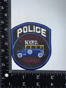 NYPD Vintage Patch Police Emergency Squad Obsolete Free Shipping Collectible - Picture 1 of 2