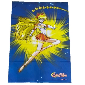 Vintage Sailor Moon Venus 1990er Anime Manga Film Wandrolle Poster Wandteppich - Bild 1 von 8