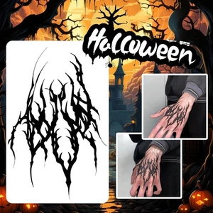 Halloween hand tattoo stickers Scary Disposable Tatouage Art Hot U7 - Picture 1 of 9