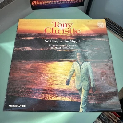 Tony Christie 'So Deep Is the Night' Vinyl LP Record (1978) - Image 1 of 4