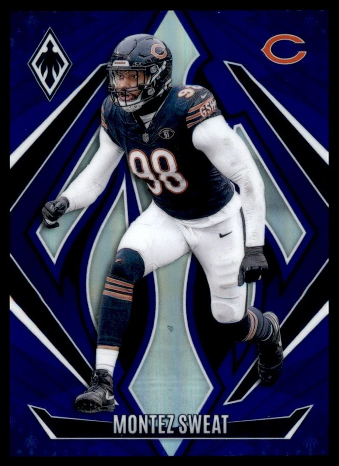 2024 Panini Phoenix Blue #111 Montez Sweat 3/50 Bears - Image 1 of 2