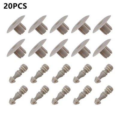 Compact Panel Clip Retainer Fastener 2005 20PC Clip New Fits Into 9mm Hole - Image 1 of 4