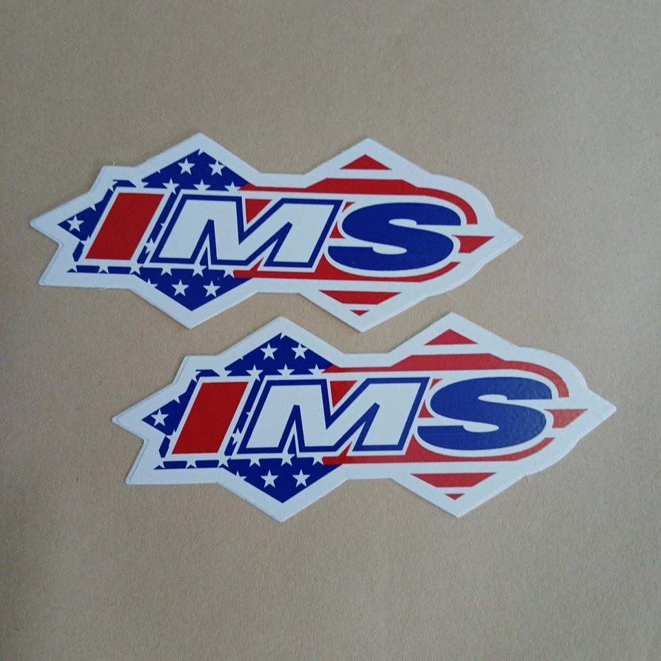 IMS Products 2 piezas pegatinas diseño bandera pequeño NUEVO TRX250R ATV ATC Banshee RZR Foto 1 de 2