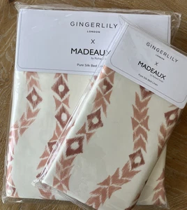 GINGERLILY~TANGLEWEED~100% SEDA~1 EDREDÓN KING+ 1 euro farsa~BNIP~rosa~ - Imagen 1 de 6