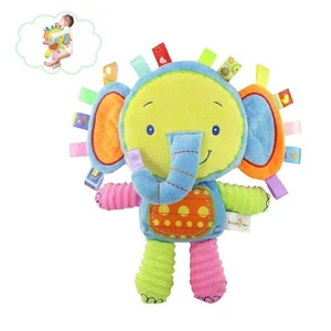 Baby Tags Stuffed Animal Soft Toy Lovey Elephant Plush Toy Built-in Rattle To... - Picture 1 of 8