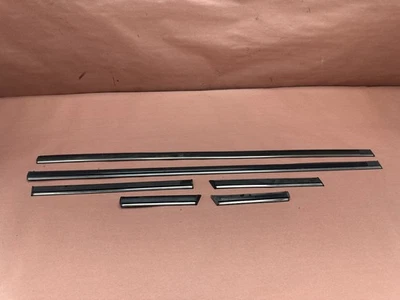 BMW 2002 1502-2002tii Door Body Exterior Molding Black 6 Pieces OEM 93K Miles - Image 1 of 4