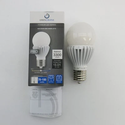Greencreative A23-EX39-25W-4000K-277v Pro Titanium Led Series - Image 1 of 4