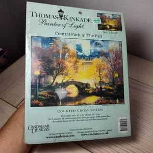 Candamar Designs Thomas Kinkade gezähltes Kreuzstich-Set Central Park Herbst 51647 - Bild 1 von 4