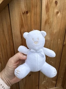 MALLORY GRANT SOFT TOY 5” tall white teddy plush SQUEAKER VGC emile - Picture 1 of 12