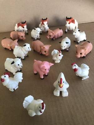 Винтажные сельскохозяйственные животные Playskool Playmates Little People, 18 штук - Изображение 1 из 4