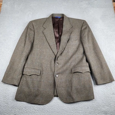 Pendleton Blazer Mens 48 Brown 100% Wool Western Suit Jacket Sport Coat - Image 1 of 4