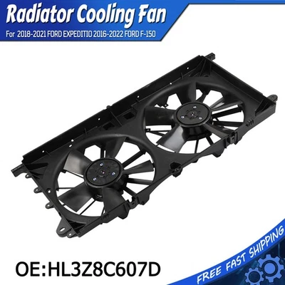 Radiator Cooling Fan for 2016-22 FORD F-150 2018-2021 FORD Expedition HL3Z8C607D Foto 1 de 4