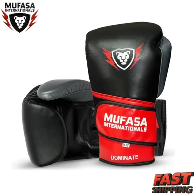 Guantes de boxeo de cuero de vaca personalizables para hombre y mujer MUFASA INTERNATIONALS Foto 1 de 4