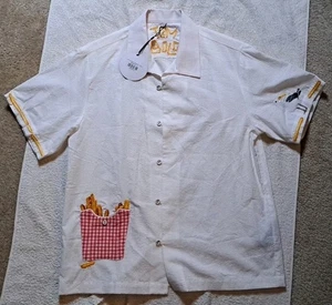 Tombolo Will You Be My Gullfriend Fries Herren Cabana Shirt Small - Bild 1 von 12