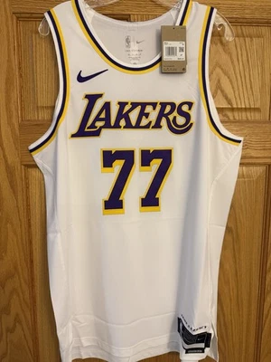 Authentic Los Angeles Lakers Luka Doncic #77 Nike Association Edition Jersey 48L - Image 1 of 4