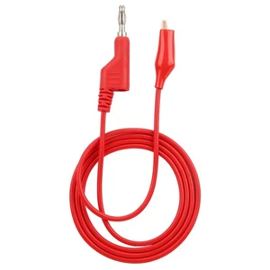 Multimeter Test Cables 4mm 1m 5Pcs Banana Plug to Clip Stackable Test Leads - Bild 1 von 8