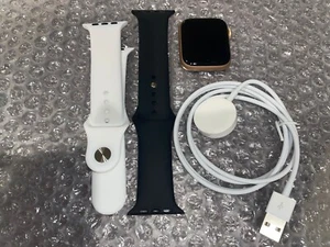 Apple Watch Series6 GPS 40mm Gold With Black And White Sport Band - Picture 1 of 6