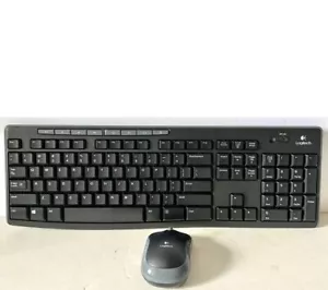 Logitech Wireless Computer Keyboard and Mouse Combo Model K270 Portable Black - Picture 1 of 6