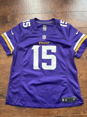 Camiseta Greg Jennings 15 Minnesota Vikings XL roxa NFL Nike costurada em campo - Imagem 1 de 4