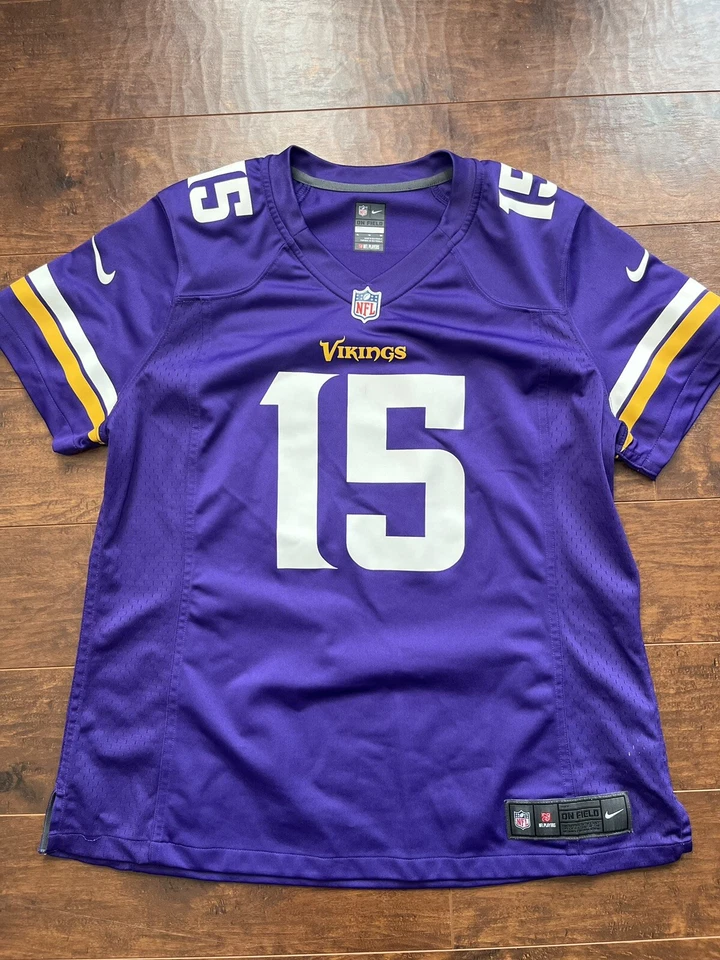 Camiseta Greg Jennings 15 Minnesota Vikings XL púrpura NFL Nike cosida en el campo Foto 1 de 4