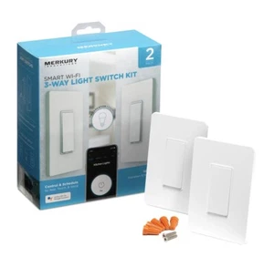 Kit de interruptor de luz de 3 vías Merkury Wi-Fi - ¡NUEVO! - Imagen 1 de 6