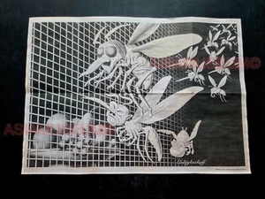 1943 WW2 USA WICKWIRE STEEL ADS MOSQUITO CARICATURE JAPAN PROPAGANDA POSTER 550 - Picture 1 of 2