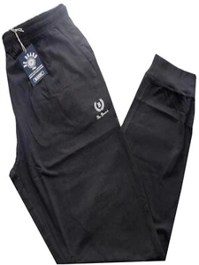 HERREN HOSE Overall Handgelenk Baumwolle Jersey M L XL XXL 3XL Taschen Schwarz Be Board - Bild 1 von 1