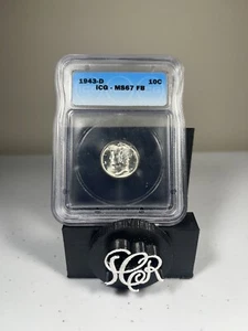 1943-D Mercury Dime MS-67 FB ICG - Picture 1 of 2