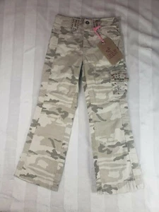 Zana Di Girls Tan Desert Camo Cotton Jewels Studded Pants 5 NWT - Picture 1 of 12