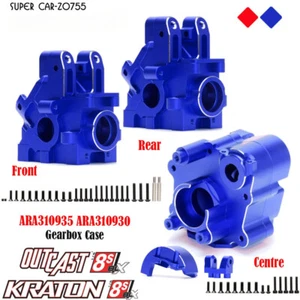 Set custodia cambio centrale in lega ARA310935 ARA310930 per RC ARRMA1/5 Kraton Outcast - Foto 1 di 32