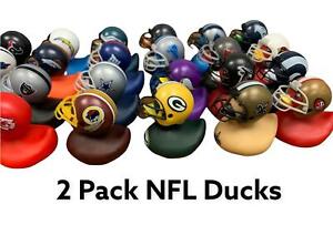 2 Pack NFL Rubber Ducks in Helmet " Pick Your Team " 