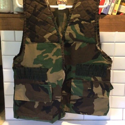 Sports Afield Camouflage Hunting Vest Camo Gamebag - Men's Medium (M)Vintage - Image 1 of 4