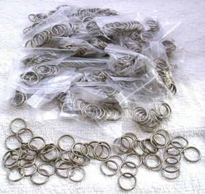 1 3/4 POUNDS STEEL 400+ 20mm 3/4 INCH KEY RING KEYCHAIN SPLIT RINGS CLOSEOUT - Picture 1 of 3