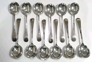 12 x Vintage Silver Electro Plated Spoons M&Co - Picture 1 of 13